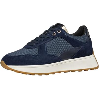 Geox Baskets D Amabel B pour femme, Jean bleu marine Dk, 35 Geox Baskets D Amabel B pour femme, Jean bleu marine Dk, 35