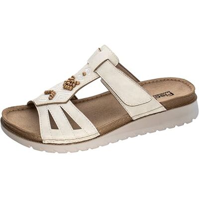 Fischer Markenschuh Fischer Jule Pantoufles plates pour femme, perle, 41 EU, perle, 41 EU Fischer Markenschuh Fischer Jule Pantoufles plates pour femme, perle, 41 EU, perle, 41 EU