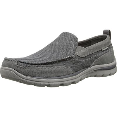 Skechers Mocassins Gains à coupe décontractée pour homme, Gris Gris Ccgy, 5.5 UK X-Wide Skechers Mocassins Gains à coupe décontractée pour homme, Gris Gris Ccgy, 5.5 UK X-Wide