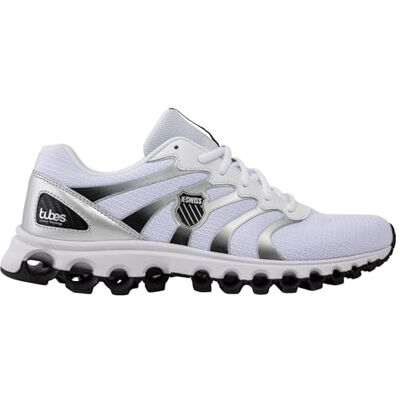K-Swiss Tubes 200 Baskets pour homme, blanches, noires, argentées, taille 50 UE, Blanc/noir/argenté, 50 EU K-Swiss Tubes 200 Baskets pour homme, blanches, noires, argentées, taille 50 UE, Blanc/noir/argenté, 50 EU