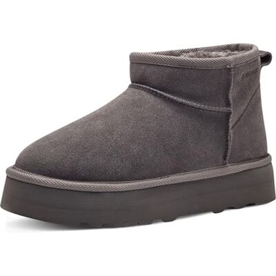 s.Oliver Damen Boots aus Leder Gefüttert, Grau (Graphite), 36 EU s.Oliver Damen Boots aus Leder Gefüttert, Grau (Graphite), 36 EU
