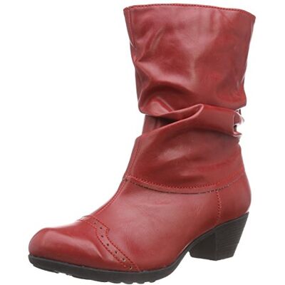 Andrea Conti 0616628, Bottes Courtes. Femme, Rouge 021, 36 EU Andrea Conti 0616628, Bottes Courtes. Femme, Rouge 021, 36 EU