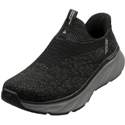 Skechers EDGERIDE Baskets Commissaire pour homme, Bordure en tricot noir anthracite, 45 EU Skechers EDGERIDE Baskets Commissaire pour homme, Bordure en tricot noir anthracite, 45 EU
