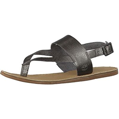 Timberland Carolista Ankle Thong, Sandales Femme, Gris Dark Grey Metallic, 39.5 EU Timberland Carolista Ankle Thong, Sandales Femme, Gris Dark Grey Metallic, 39.5 EU