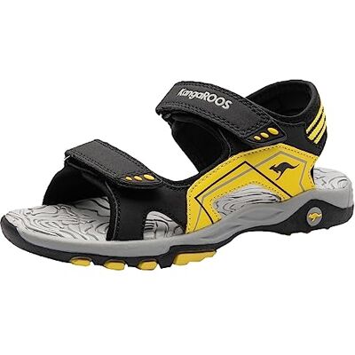 KangaROOS K-Everest, Sandale, Jet Black Sun Yellow, 28 EU KangaROOS K-Everest, Sandale, Jet Black Sun Yellow, 28 EU