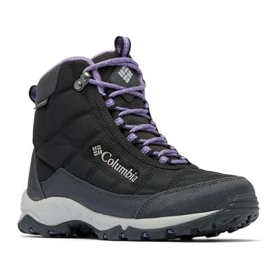 Columbia Bottes de neige Firecamp pour femme, Noir Prune Violet, 39 EU Columbia Bottes de neige Firecamp pour femme, Noir Prune Violet, 39 EU