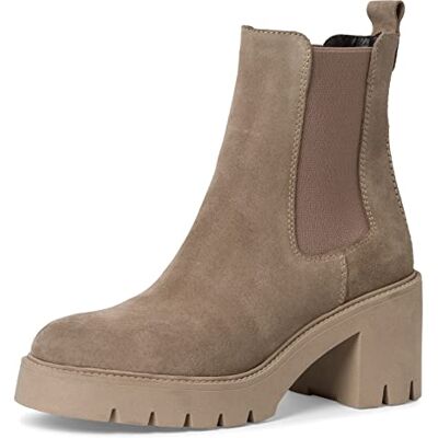 Tamaris Bottines Chelsea pour femme Semelle intérieure Touch, Marron taupe., 41 EU Tamaris Bottines Chelsea pour femme Semelle intérieure Touch, Marron taupe., 41 EU