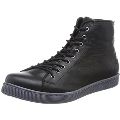 Andrea Conti Baskets pour femme, noir/gris, 38 EU Andrea Conti Baskets pour femme, noir/gris, 38 EU