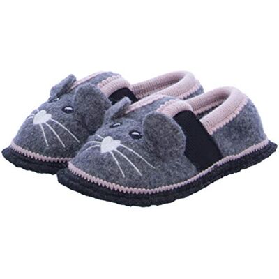 Beck Minnie, Chaussures de séjour pour filles, gris, 28 EU Beck Minnie, Chaussures de séjour pour filles, gris, 28 EU