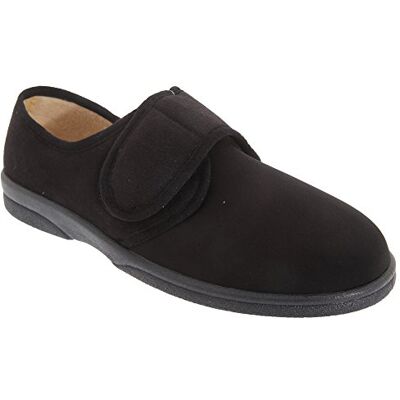 Sleepers Pantoufles Arthur pour homme avec fermeture Velcro, Noir , 47 EU Sleepers Pantoufles Arthur pour homme avec fermeture Velcro, Noir , 47 EU