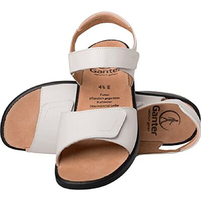 Ganter Femme Sonnica-E, Sandale Velcro, Blanc cassé, 36 EU Ganter Femme Sonnica-E, Sandale Velcro, Blanc cassé, 36 EU