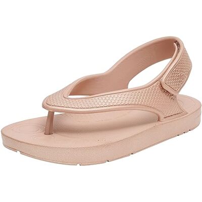 Fitflop Mixte Enfant Kids Iqushion Sandal with Backstrap Solid Tongues, Rose Gold, 27 EU Fitflop Mixte Enfant Kids Iqushion Sandal with Backstrap Solid Tongues, Rose Gold, 27 EU