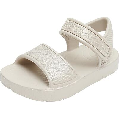 Fitflop Kids Iqushion Sandal with Backstrap Solid, Tongues Mixte Enfant, Silver, 26 EU Fitflop Kids Iqushion Sandal with Backstrap Solid, Tongues Mixte Enfant, Silver, 26 EU
