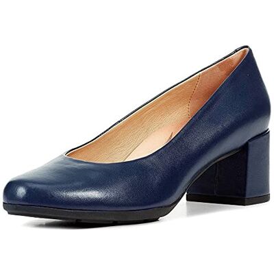 Geox Femme D New Annya Mid A Pump, bleu marine, 35 EU Geox Femme D New Annya Mid A Pump, bleu marine, 35 EU
