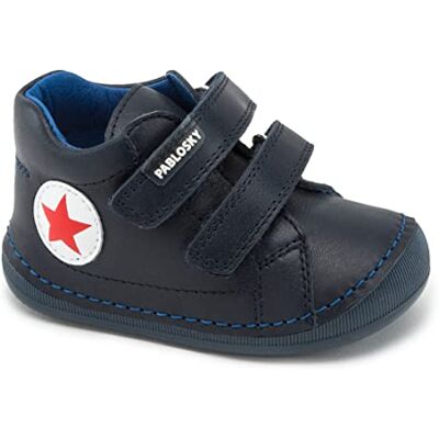 Pablosky 017520, First Walker Shoe unisexe pour enfants, bleu marine, 20 EU Pablosky 017520, First Walker Shoe unisexe pour enfants, bleu marine, 20 EU