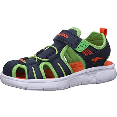 KangaROOS K-es Play, Sandale Enfants, Dk Navy Lime, 30 EU KangaROOS K-es Play, Sandale Enfants, Dk Navy Lime, 30 EU