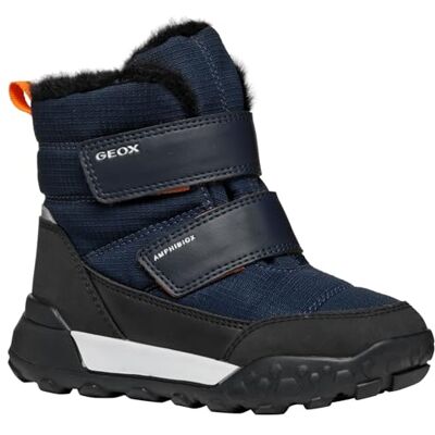 Geox Bottes de neige J Trekkyup pour garçon B ABX, Bleu marine, noir, 6 UK Child Geox Bottes de neige J Trekkyup pour garçon B ABX, Bleu marine, noir, 6 UK Child