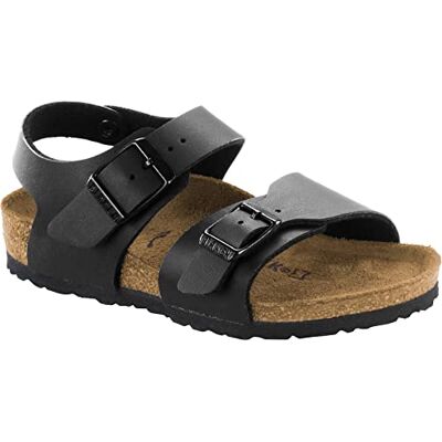 Birkenstock Mixte Enfant New York Sangle de Cheville, Noir, 33 EU Étroit Birkenstock Mixte Enfant New York Sangle de Cheville, Noir, 33 EU Étroit