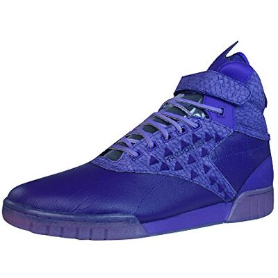 Reebok Baskets montantes classiques Exo Fit Hi Clean PM INT Patrick Mohr pour homme V61161, violet, 43 EU Reebok Baskets montantes classiques Exo Fit Hi Clean PM INT Patrick Mohr pour homme V61161, violet, 43 EU