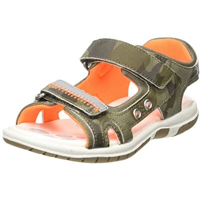 Chicco Sandale À Double Velcro Garçon, Arancione, 27, Design en Italie Chicco Sandale À Double Velcro Garçon, Arancione, 27, Design en Italie