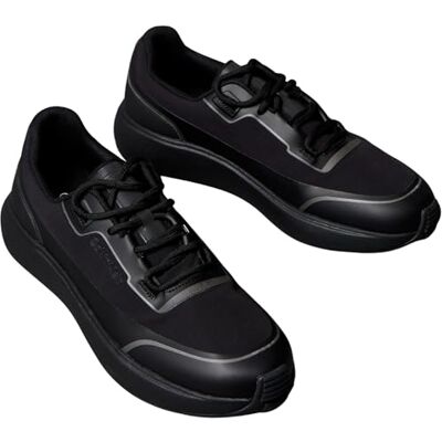 Calvin Chaussures basses à lacets Tech Mix HM0HM02045 pour homme, noir (noir/coal/gris métallique), pointure 42, Noir Charbon Noir Gunmetal, 41.5 EU Calvin Chaussures basses à lacets Tech Mix HM0HM02045 pour homme, noir (noir/coal/gris métallique), pointure 42, Noir Charbon Noir Gunmetal, 41.5 EU