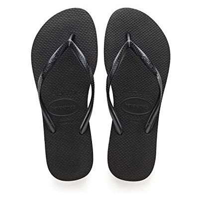 Havaianas Filles Slim Noir Tongs, Noir, 34 EU Havaianas Filles Slim Noir Tongs, Noir, 34 EU