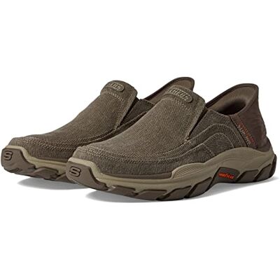 Skechers Mocassins à enfiler pour homme, taupe, 7,5 Skechers Mocassins à enfiler pour homme, taupe, 7,5