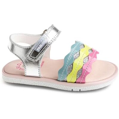 Pablosky QUIZZ 054250 Sandale, argent métallique, 20 EU Ancho Pablosky QUIZZ 054250 Sandale, argent métallique, 20 EU Ancho