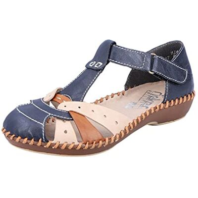 Rieker M1655 Femme Mocassin, Blau, 38 EU Rieker M1655 Femme Mocassin, Blau, 38 EU