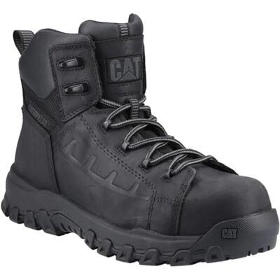 CAT Erpillar Bottes de sécurité pour homme en cuir grainé avec embout composite, Noir, 38.5 EU CAT Erpillar Bottes de sécurité pour homme en cuir grainé avec embout composite, Noir, 38.5 EU