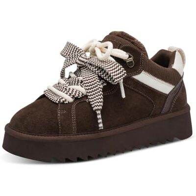 Tamaris Baskets basses plates pour femme, marron (mocca), 39 Tamaris Baskets basses plates pour femme, marron (mocca), 39