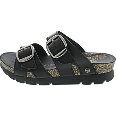 Panama Jack Sandale plate pour femme Shirley, Negro B1, 36 EU Panama Jack Sandale plate pour femme Shirley, Negro B1, 36 EU