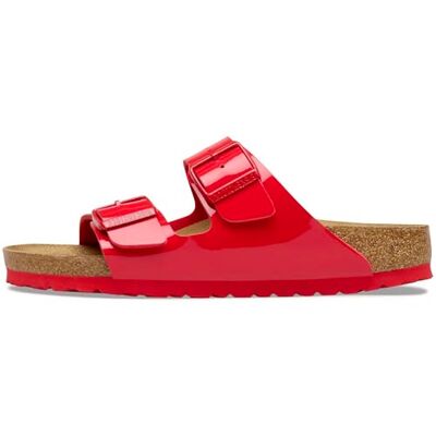 Birkenstock Sandales Arizona Birko Flor Patent pour adulte, rouge, 37 EU Birkenstock Sandales Arizona Birko Flor Patent pour adulte, rouge, 37 EU