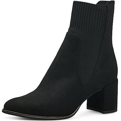 MARCO TOZZI Bottines élégantes pour femme avec talon pointu, Noir, 38 EU MARCO TOZZI Bottines élégantes pour femme avec talon pointu, Noir, 38 EU