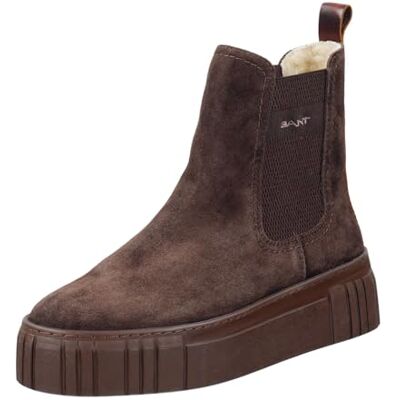 GANT Bottes Chelsea Snowmont pour femme, marron foncé, 39 EU GANT Bottes Chelsea Snowmont pour femme, marron foncé, 39 EU