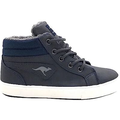 KangaROOS Kavu I Haut haut unisexe pour enfant, bleu marine et blanc, 35 EU KangaROOS Kavu I Haut haut unisexe pour enfant, bleu marine et blanc, 35 EU