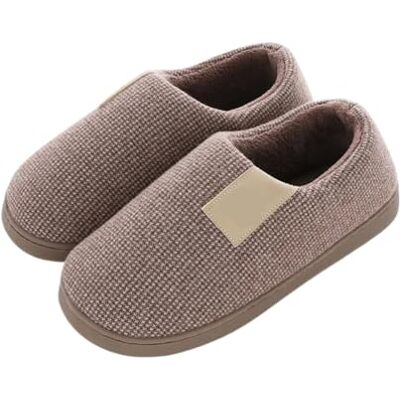 GOXQIT Pantoufles d'hiver en coton pour homme et femme Chaussures d'intérieur chaudes en peluche Plateforme antidérapante Chaussures tout-en-un pour la maison (café, 38-39) GOXQIT Pantoufles d'hiver en coton pour homme et femme Chaussures d'intérieur chaudes en peluche Plateforme antidérapante Chaussures tout-en-un pour la maison (café, 38-39)