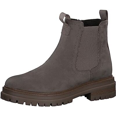 s.Oliver Damen Chelsea Boots mit Reißverschluss Blockabsatz Vegan Braun (Taupe), 36 s.Oliver Damen Chelsea Boots mit Reißverschluss Blockabsatz Vegan Braun (Taupe), 36
