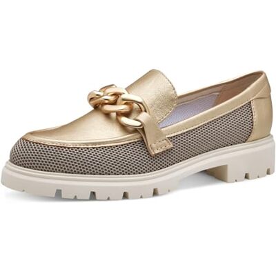 MARCO TOZZI 2-24702-44 Pantoufles pour femme, dorées, 39 EU, or, 39 EU MARCO TOZZI 2-24702-44 Pantoufles pour femme, dorées, 39 EU, or, 39 EU