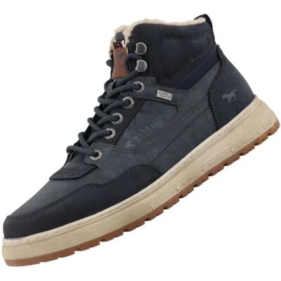 MUSTANG Baskets montantes pour homme, bleu marine, 44 EU MUSTANG Baskets montantes pour homme, bleu marine, 44 EU
