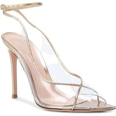 SPONYBORTY Talons hauts transparents pour femme, escarpins à bout pointu sexy, bout ouvert, sangle de cheville, chaussures de mariage, sandales de mariée, chaussures habillées hautes/F/46EU SPONYBORTY Talons hauts transparents pour femme, escarpins à bout pointu sexy, bout ouvert, sangle de cheville, chaussures de mariage, sandales de mariée, chaussures habillées hautes/F/46EU