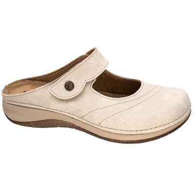 Fischer Markenschuh Mules pour femme, ecru, 37 EU Fischer Markenschuh Mules pour femme, ecru, 37 EU