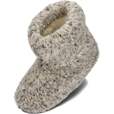 BeComfy Pantoufles Laine de Mouton Chauds Chaussons pour Hommes Femmes Unisexe Laine Bottes Hiver 36-50 EU (Gris, 42 EU) BeComfy Pantoufles Laine de Mouton Chauds Chaussons pour Hommes Femmes Unisexe Laine Bottes Hiver 36-50 EU (Gris, 42 EU)