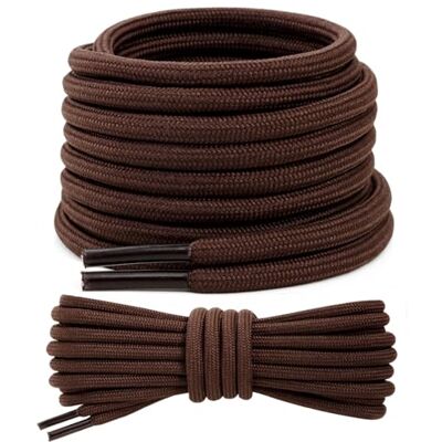 Stepace 2 Paires Lacets Ronds 4,5 mm Lacets Renforcés et Résistants pour Bottines, Chaussures de Randonnée, Chaussures de Travail, Chaussures de Marche Brown 80 Stepace 2 Paires Lacets Ronds 4,5 mm Lacets Renforcés et Résistants pour Bottines, Chaussures de Randonnée, Chaussures de Travail, Chaussures de Marche Brown 80
