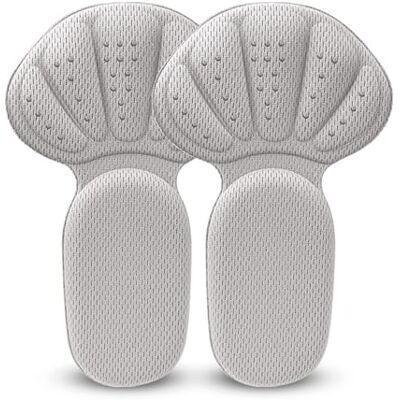 Sentechx Coussinets de talons, semelles intérieures élastiques respirantes et absorbant les chocs, inserts adhésifs pour chaussures, doublure de talon réutilisable pour homme et femme (gris) Sentechx Coussinets de talons, semelles intérieures élastiques respirantes et absorbant les chocs, inserts adhésifs pour chaussures, doublure de talon réutilisable pour homme et femme (gris)