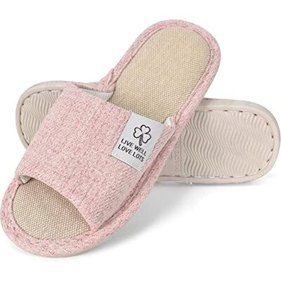 Colexy Chaussons Antidérapants Homme Femme Pantoufles Confortables Légers Bout Ouverts Chaussures Été pour la Maison, Rose, 38 EU Colexy Chaussons Antidérapants Homme Femme Pantoufles Confortables Légers Bout Ouverts Chaussures Été pour la Maison, Rose, 38 EU