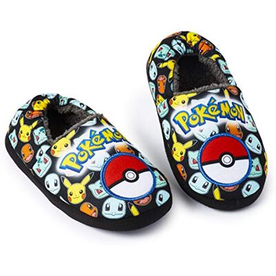 Pokémon Pokemon Chaussons Enfant Garcon Pikachu Pantoufles Fantaisie Chausson Mixte Enfant 28-38 (Noir/Multi, 33) Pokémon Pokemon Chaussons Enfant Garcon Pikachu Pantoufles Fantaisie Chausson Mixte Enfant 28-38 (Noir/Multi, 33)