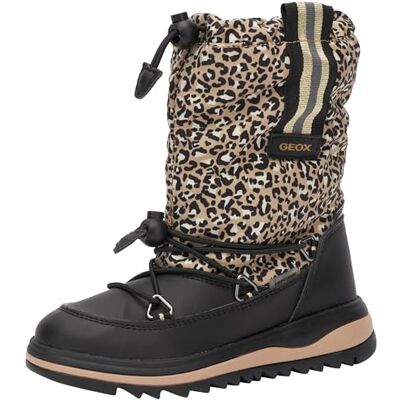 Geox J Adelhide Girl B À Partir de, Bateau à Cheville Fille, Black Gold, 30 EU Geox J Adelhide Girl B À Partir de, Bateau à Cheville Fille, Black Gold, 30 EU