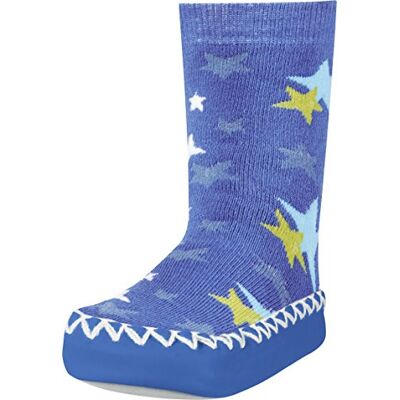 Playshoes Chaussettes Pantoufle, Chausson Mixte Enfant, Bleu Blau 7, 23/26 EU Playshoes Chaussettes Pantoufle, Chausson Mixte Enfant, Bleu Blau 7, 23/26 EU
