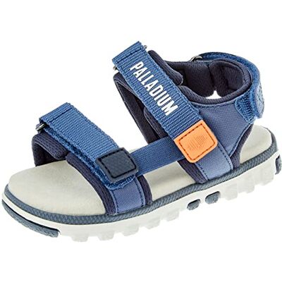 Palladium Pallanikoo Monochrome, Sandale Plate Mixte Enfant, True Navy, 27 EU Palladium Pallanikoo Monochrome, Sandale Plate Mixte Enfant, True Navy, 27 EU